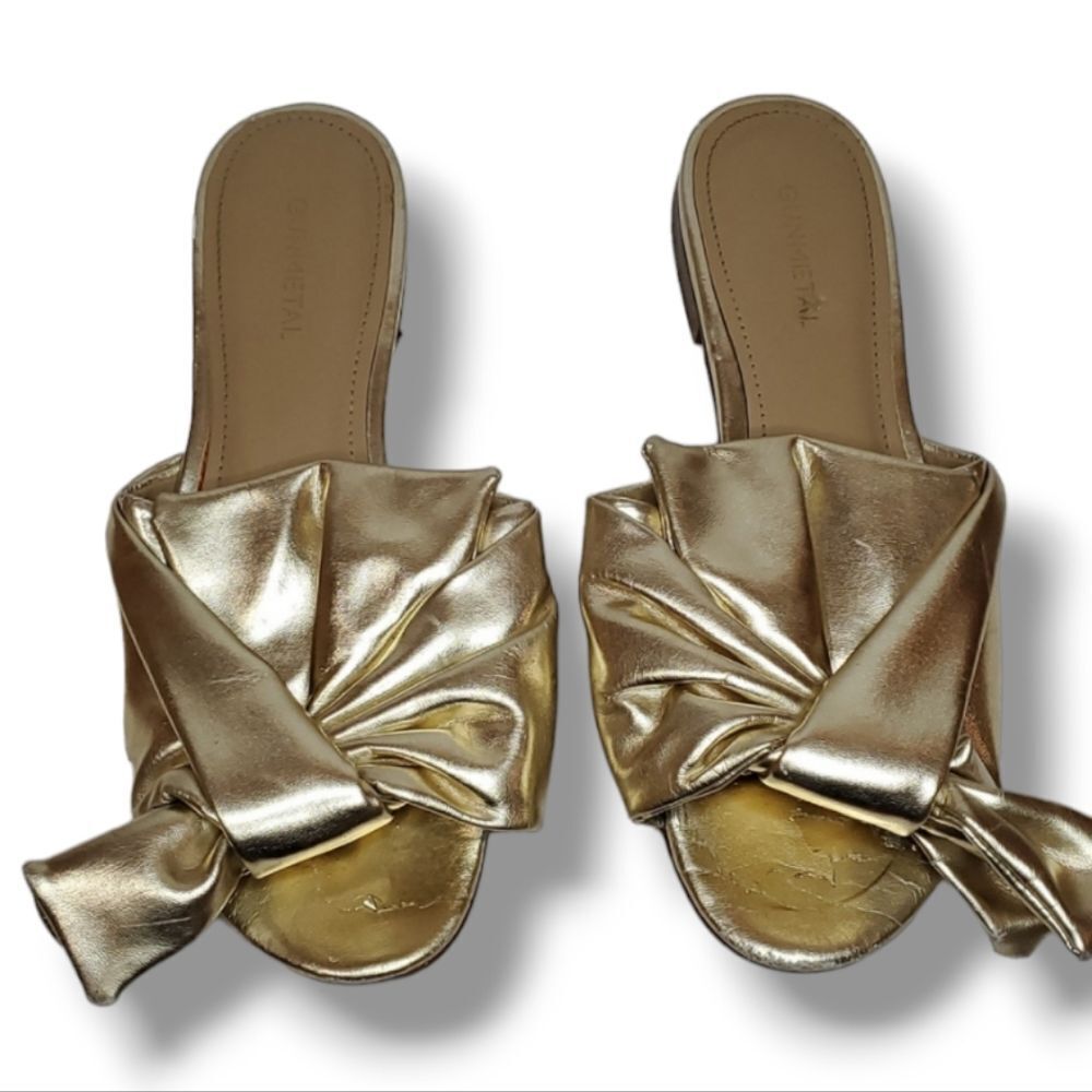 Gold Metallic sandals